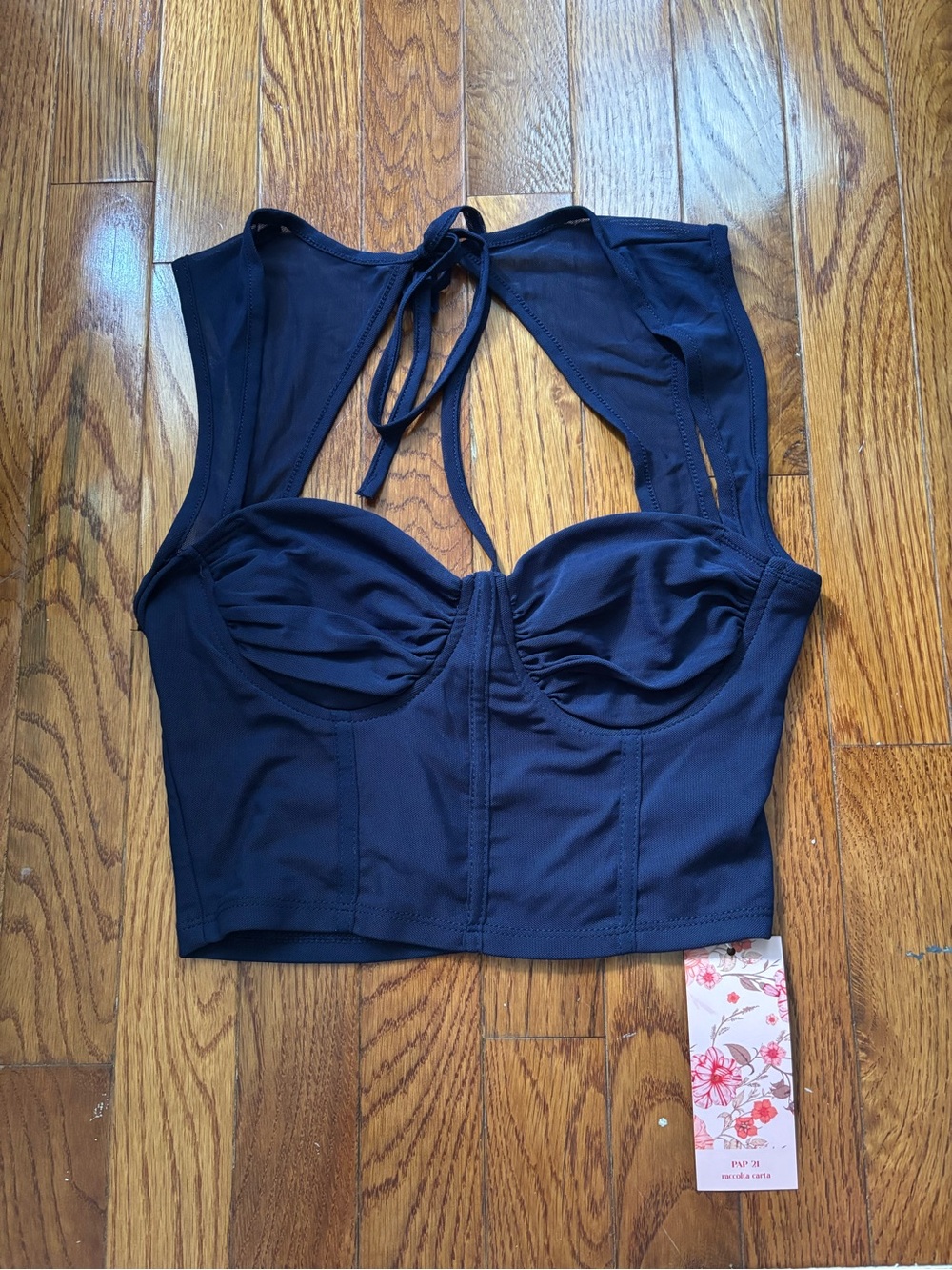 Navy Fitted Top